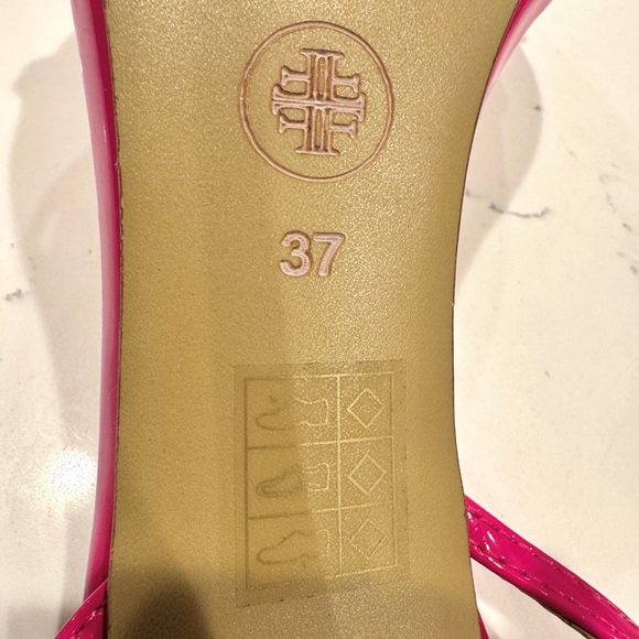 Femme Los Angeles Women’s Shiny Pink Stiletto Ankle Strap Sandals Size 7 NWOT - Picture 14 of 14